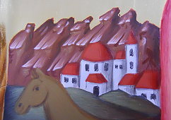 brauner Berg drittes Licht