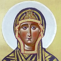 Kopf der Panagia Jaroslawl
