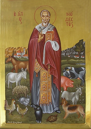 Ikone Heiliger Modestos von Kirsten Vo�