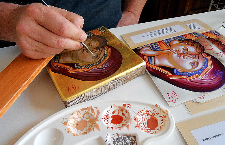 malen mit der Malbr�cke