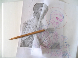 Mittel zum �bertragen auf die Tafel