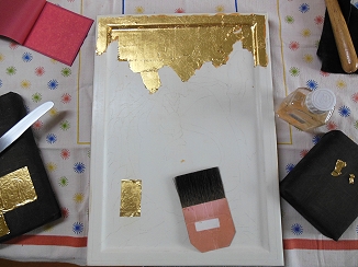 Ilias Ikone vergolden (13)