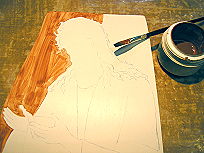 Grundierung f�r die Vergoldung